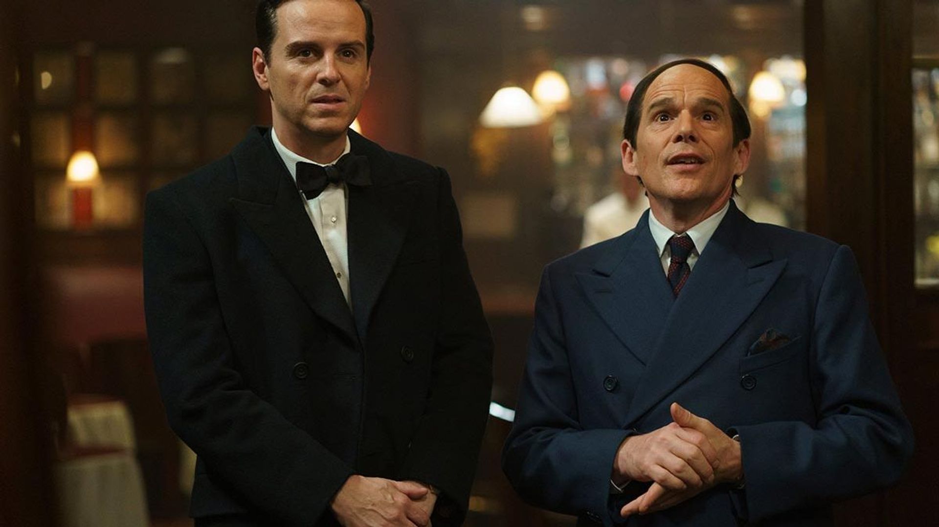 Andrew Scott et Ethan Hawke interprètrent Richard Rodgers et Lorenz Hart dans Blue Moon, collaborateurs musicaux.